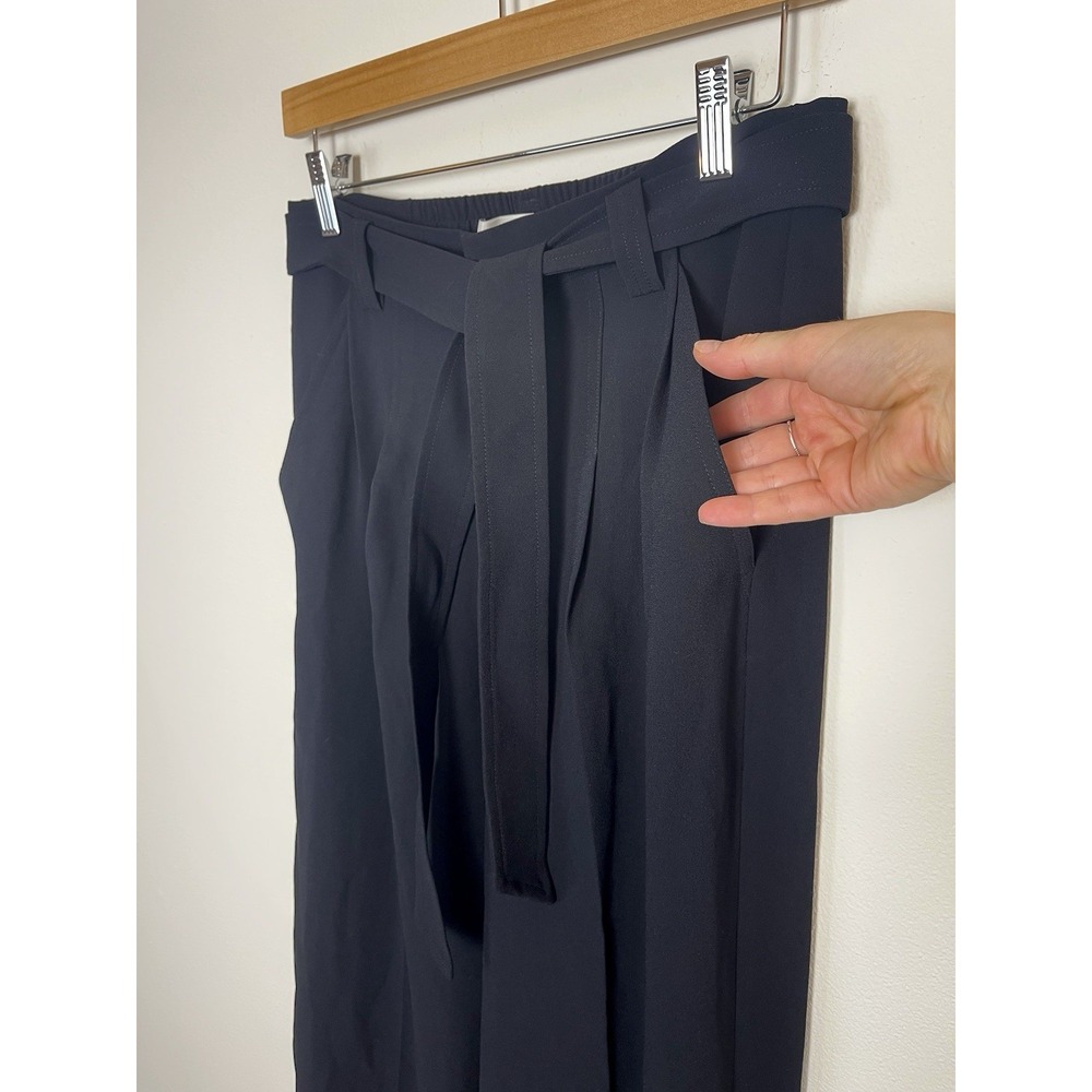 Brochu Walker The Duke Pant Black Onyx Wide-Leg Tie-Waist Trousers Size S - Picture 8 of 15